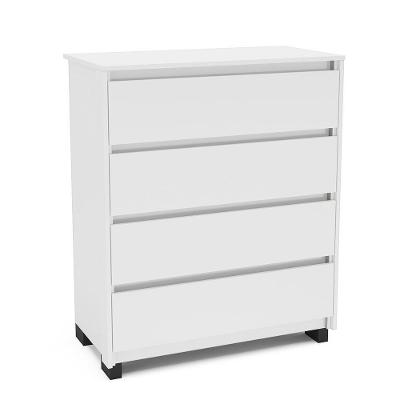Cômoda Coimbra Em Mdp 4 Gavetas Politorno Branco