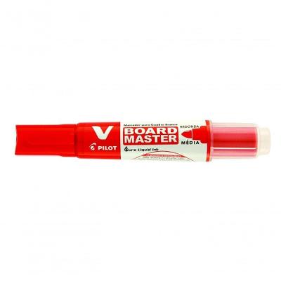 Marcador Para Quadro Branco V-board Master Pilot Recarregável Vermelho