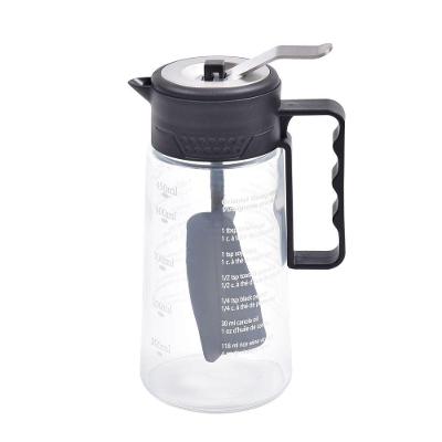 Molheira Em Vidro Para Saladas 500ml Kenya Preta
