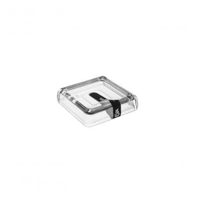 Saboneteira Cube 10 X 10 X 2,5 Cm Cristal Coza