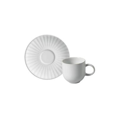 Xícara Para Café 80ml Com Pires Cerâmica Stoneware Trendy Porto Brasil
