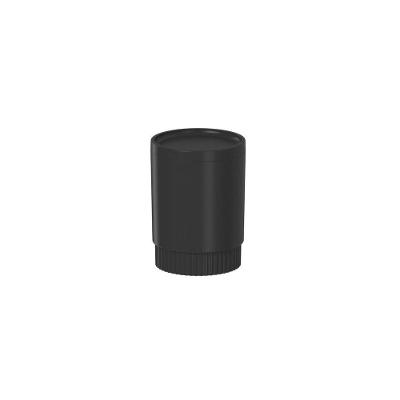 Porta Algodão E Cotonete Dórica Ou 7,8 X 10,7 Cm Cor:preto