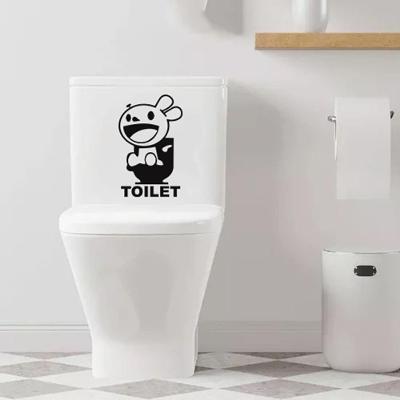 Adesivo Vinil Decorativo Tampa De Vaso Sanitário Cor Preto