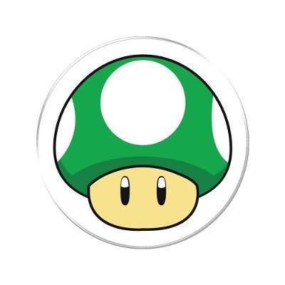 Adesivo Decorativo Em Relevo Cogumelo Mario Bros Verde Cor Verde