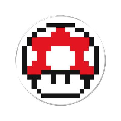 Adesivo Decorativo Em Relevo Cogumelo Mario Bross Cor Vermelho