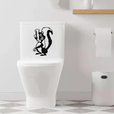 Adesivo Vinil Decorativo Tampa De Vaso Sanitário Cor Preto