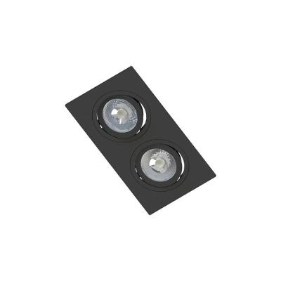 Spot De Embutir Plano Save Energy Para 2 Lâmpadas Par 20 E27 Bivolt Preto