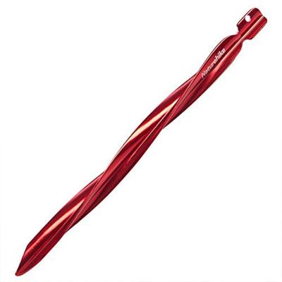 Estacas Spiral Em Alumínio Para Barraca 15cm - 8 Pç Vermelho