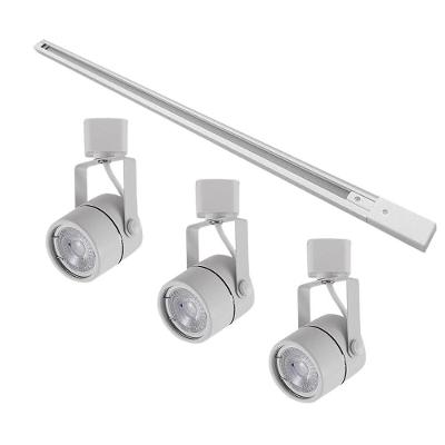 Kit Trilho Eletrificado 1m + 3 Spots Mr16 Gu10 - Nordecor Branco