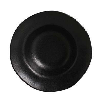 Prato De Sobremesa/entrada Geo Carbon Matte 250ml 19cm Porto Brasil Preto