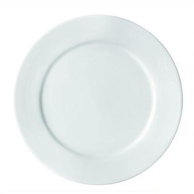 Kit 10 Pratos Raso Porcelana 24,5 Cm Bar Hotel Germer