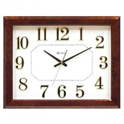 Relógio Parede Herweg Alto Relevo Plástico 69 Cm Sala 4602 Ipê