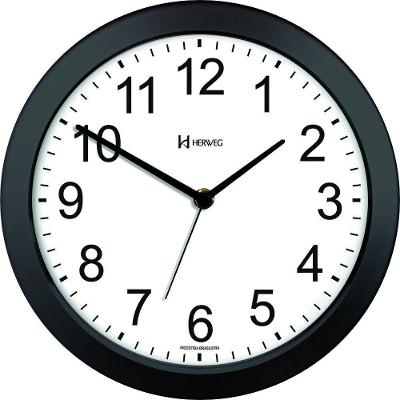 Relógio De Parede Herweg 660095-21 Fala As Horas Preto