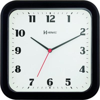 Relógio De Parede Herweg 6145 23cm Diversas Cores Preto