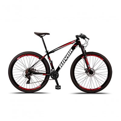 Bicicleta Aro 29 Freio A Disco Hidraúlico 24 Velocidades Cubo Alúminio K7 Cor:vermelho;tamanho:15