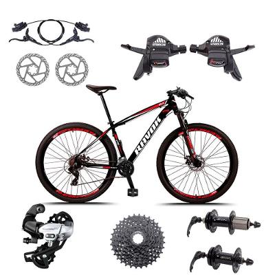Bicicleta Aro 29 Freio A Disco Hidráulico 24 Velocidades Shimano Tx800 Cor:vermelho;tamanho:19"