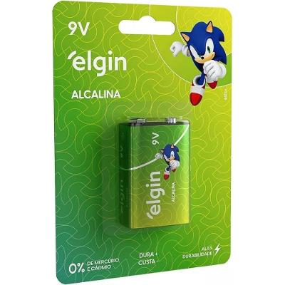 Bateria Alcalina 9v Comum Cartela Com 1 Unidade Elgin