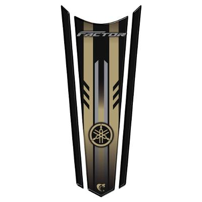Adesivo Faixa Gravata Resinado Tanque Moto Factor Dourado Cor Dourado