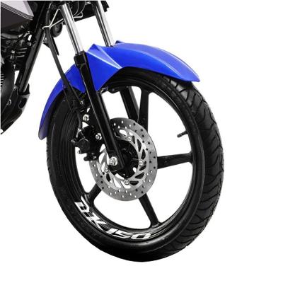 Kit 4 Adesivo Premium Roda Moto Dk 150 Cor Branco
