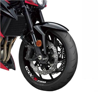 Kit 4 Adesivo Premium Roda Suzuki Gsx S 750 Cor Branco