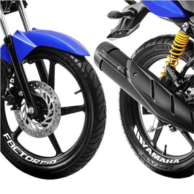 Adesivo Premium Roda Yamaha Factor 150 Cor Branco