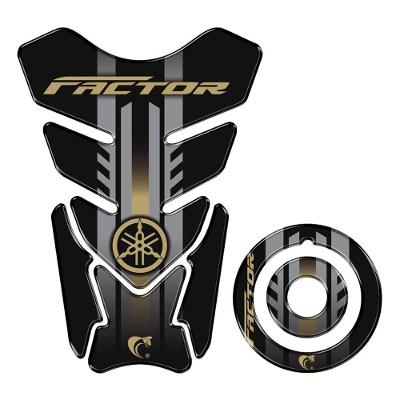 Kit Adesivo Protetor Tanque E Bocal Moto Yamaha Factor 2023-2024 Cor Preto