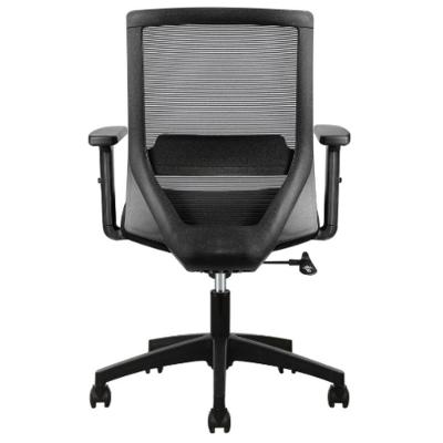 Cadeira Giratória Nr-17 Diretor Office C- Braços Chicago Rivatti Tela Mesh Preta Base Rodizio Nylon