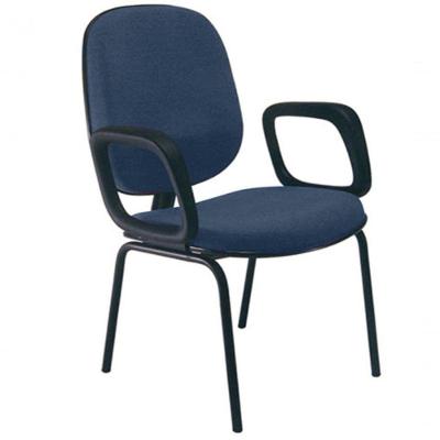 Cadeira Com Braços Diretor Para Escritório Linha Uno Azul
