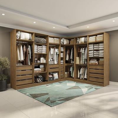 Conjunto Closet Kappesberg Adapt Nogueira 5 Peças 342cm X 263cm