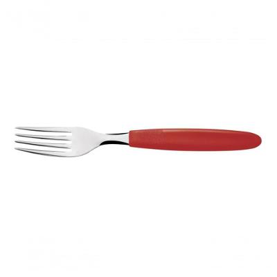 Kit 6 Garfo Mesa Tramontina Ipanema Inox Vermelho