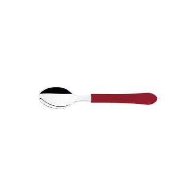 Kit 24 Colher De Chá Leme Inox Vermelho Tramontina
