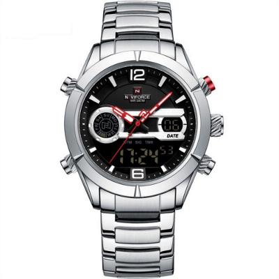 Relógio Impermeável Digital Masculino Esportivo Duplo Display Vermelho