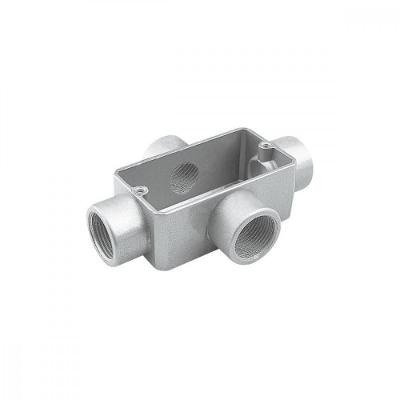 Condulete Fixo 1 Tipo X - Sem Tampa / Rosca Bsp / Com Pintura Eletrostática A Pó