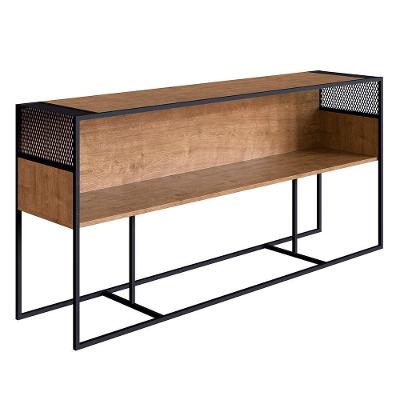 Aparador Com Nicho New Vermont E Preto 160 Cm - D'rossi