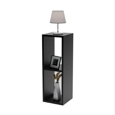 Mesa De Cabeceira Pequena 20x20x60cm Diamante Preto Quarto Sala