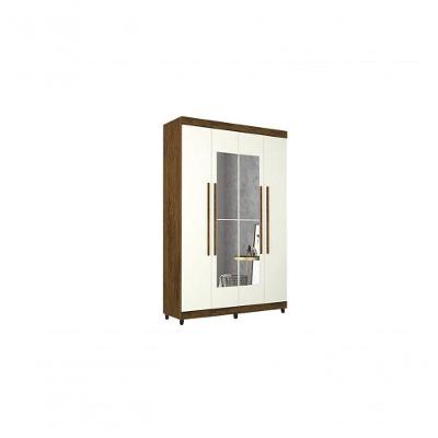Guarda Roupa Elegance 4 Portas Imbuia/champanhe - Vlr