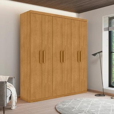 Guarda Roupa 3 Gavetas E 6 Portas Chade Naturalle