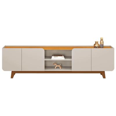 Rack Para Sala Bancada De Tv 75 Pol 220cm D04 Cedro/bali - Mpozenato