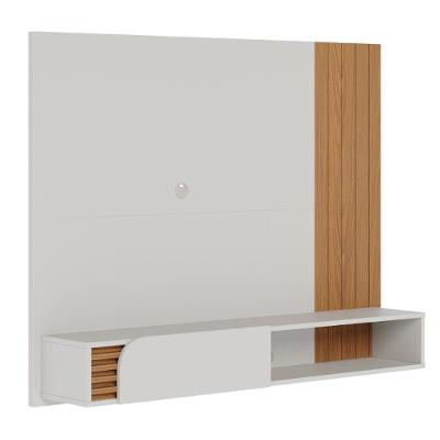 Home Para Tv De 60 Polegadas Siena Off White Matte Freijó