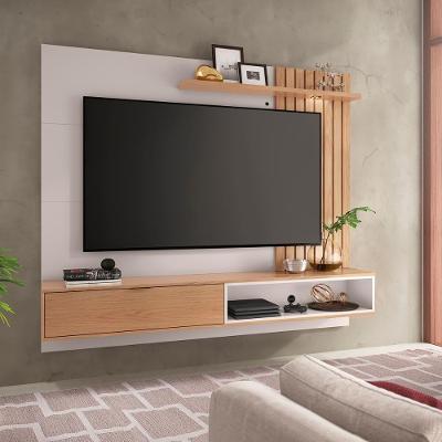 Painel Home Suspenso Tv Até 65 1 Porta 1 Prateleira Tocantins 1.8 Off White Freijó Off White Freijó
