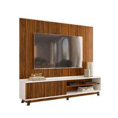 Bancada Gênesis Com Painel 2.1 Cinamomo Mel/off