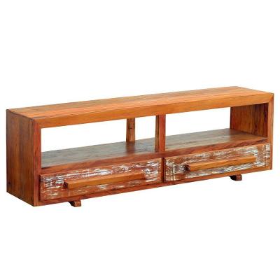 Rack Aparador Elegance 2m Em Madeira Maciça Com Pátina