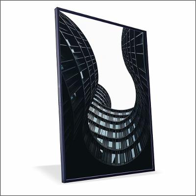 Quadro Prédio Desconstruido Canvas Sem Vidro Tamanho-moldura 150x100 Caixa Cor Preta