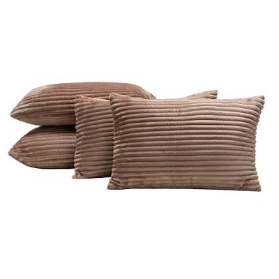 Almofadas Cheias Velvet Bariloche 60x30cm 04 Peças - Caqui.