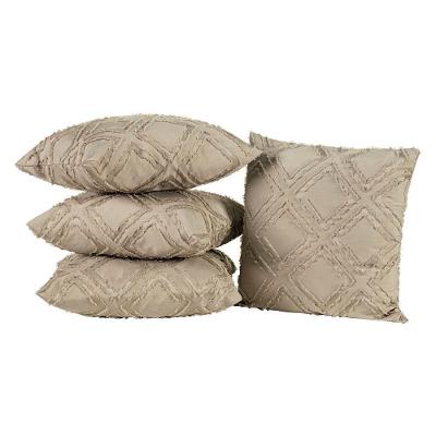 Almofadas Cheias Aveline 45cm X 45cm 04 Peças - Caqui.