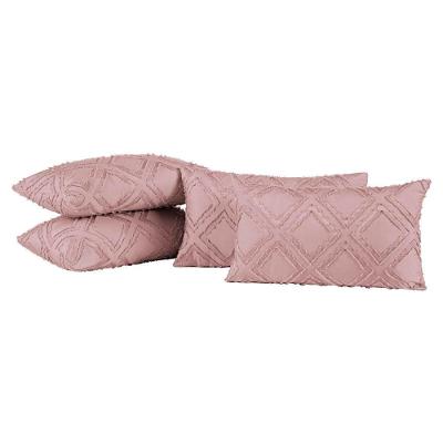 Almofadas Cheias Aveline 60cm X 30cm 04 Peças - Rosê.