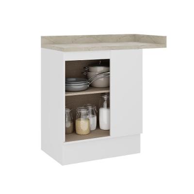 Balcão De Canto Mdf Milla 1 Porta Branco 94cm Carraro