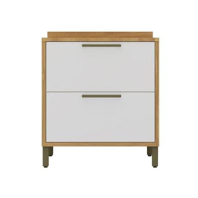 Balcão De Cozinha Com 1 Porta E 1 Gavetão E Tampo 100% Mdf Syrah Rio Doce Amendoa-branco