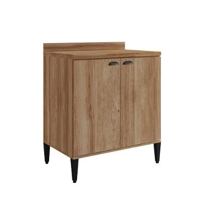Balcão De Cozinha 800mm C- Tampo Lótus Carraro Freijó