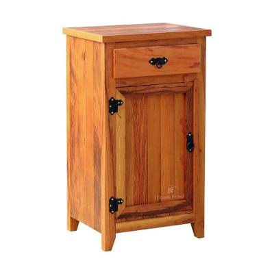 Armário Balcão Arcais 50 Cm 1 Porta Madeira Maciça Natural